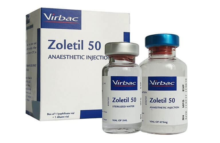 Thuốc mê Zoletil 50 mang lại hiệu quả tốt dùng gây mê cho thú nuôi